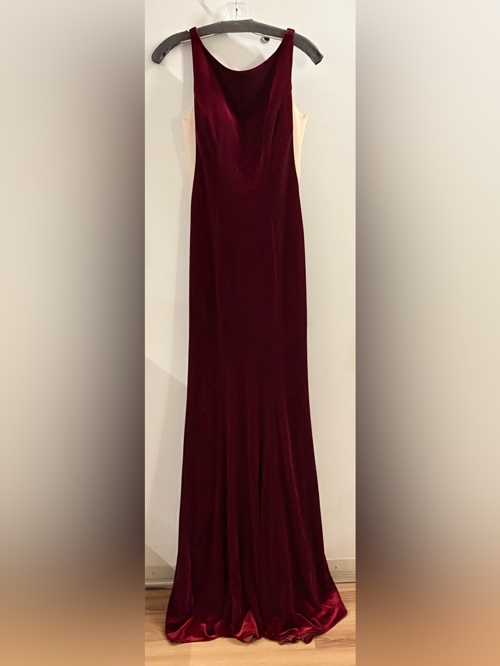 Women's Burgundy Velvet Gown